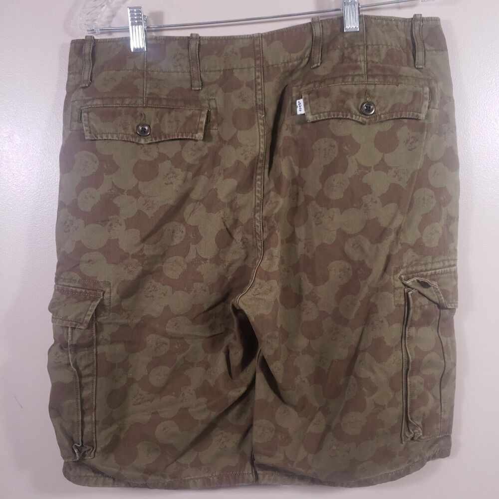 Levi's Cargo Shorts Mens 33 Green Camouflage Type Casual Outdoors - Picture 9 of 14
